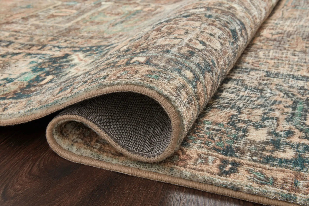 Margot MAT-02 Terracotta / Lagoon Area Rug by Loloi