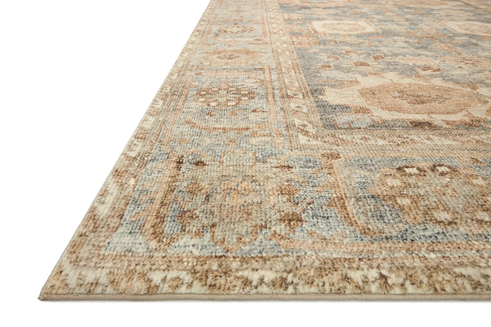 Margot MAT-03 Ocean / Spice Area Rug by Loloi