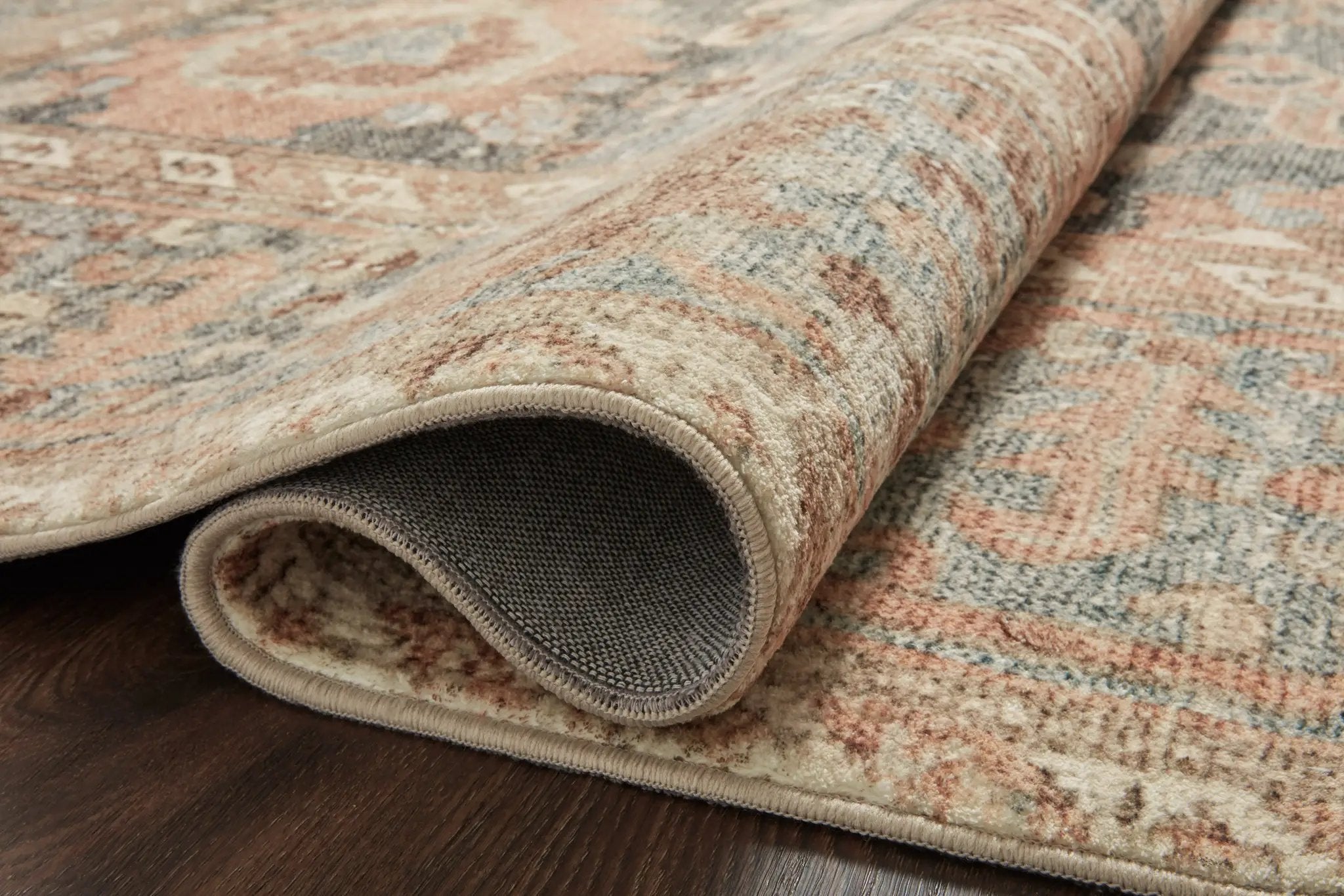 Margot MAT-03 Ocean / Spice Area Rug by Loloi