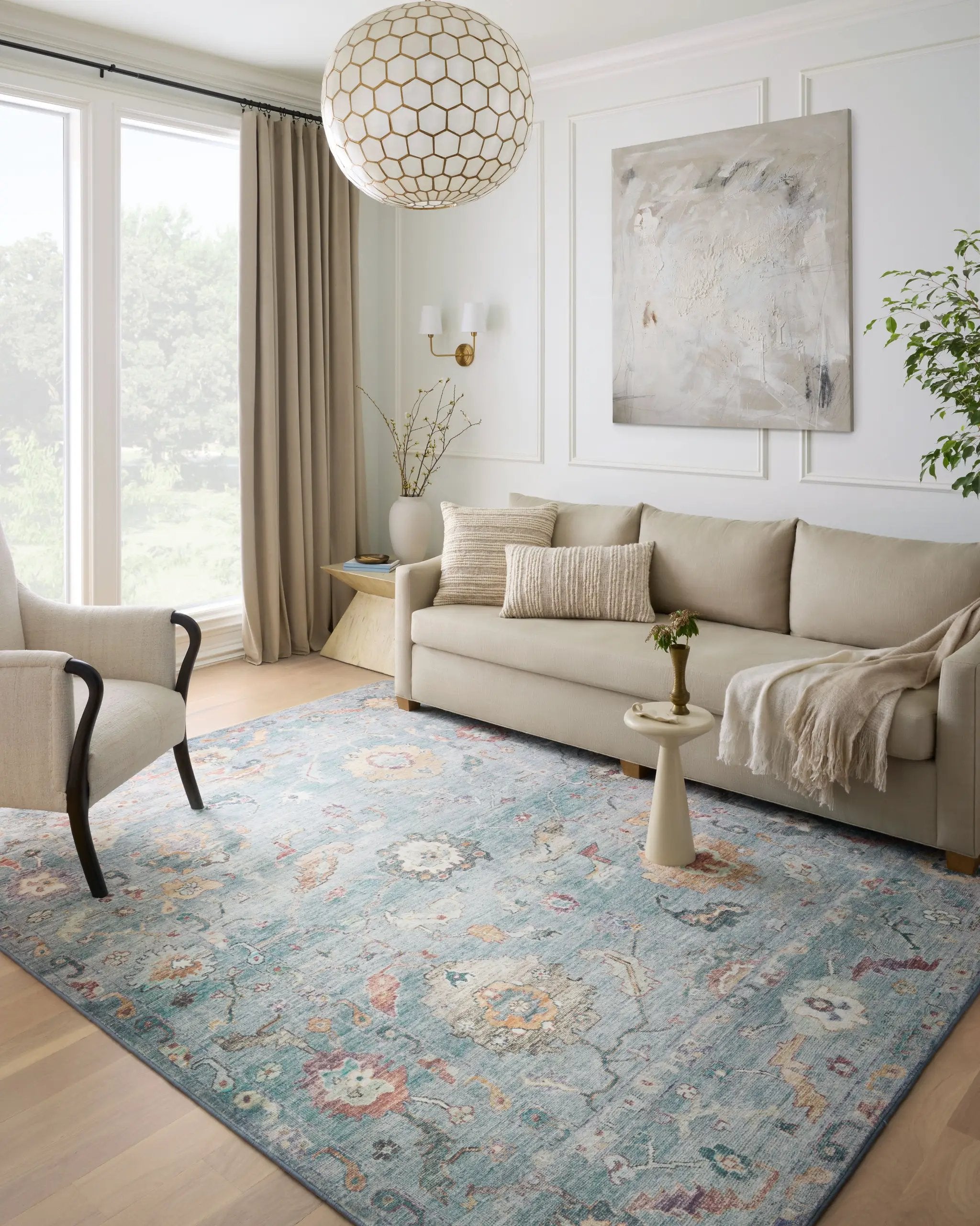 Margot MAT-06 Denim / Multi Area Rug by Loloi