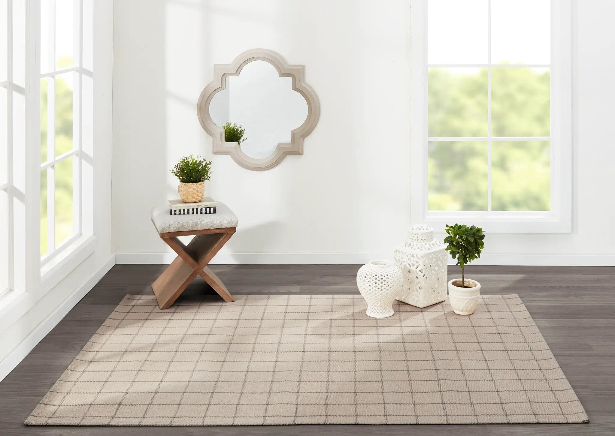 Marlborough MLB-2 (Deerfield) Ivory Area Rug by Erin Gates by Momeni