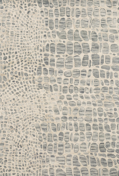 Loloi Masai MAS-03 Silver Grey / Ivory Area Rug