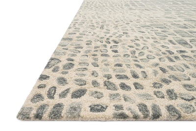 Masai MAS-03 Silver Grey / Ivory Area Rug by Loloi