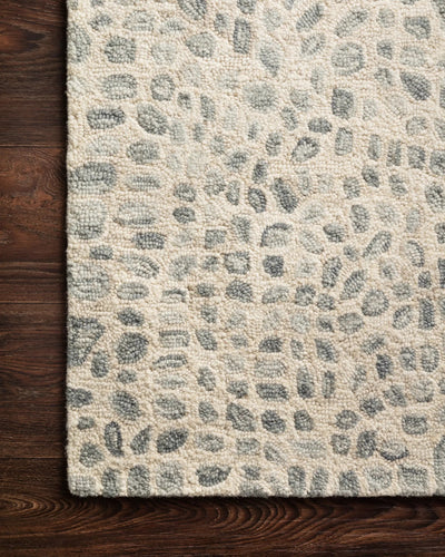 Masai MAS-03 Silver Grey / Ivory Area Rug by Loloi
