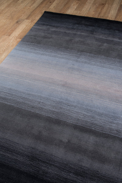Momeni Metro MT-12 Midnight Black Hand Tufted Area Rug