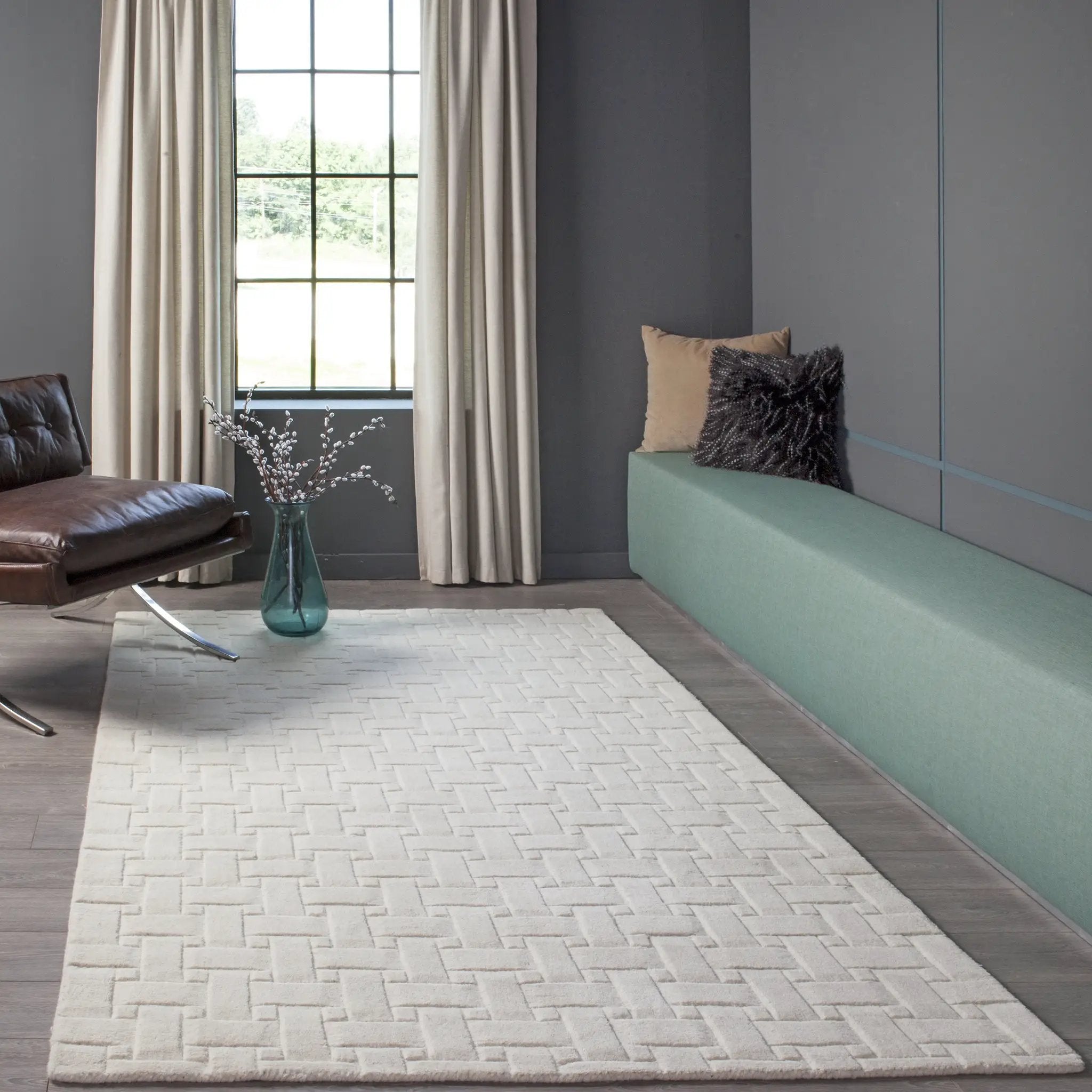 Metro MT-21 Ivory Area Rug by Momeni