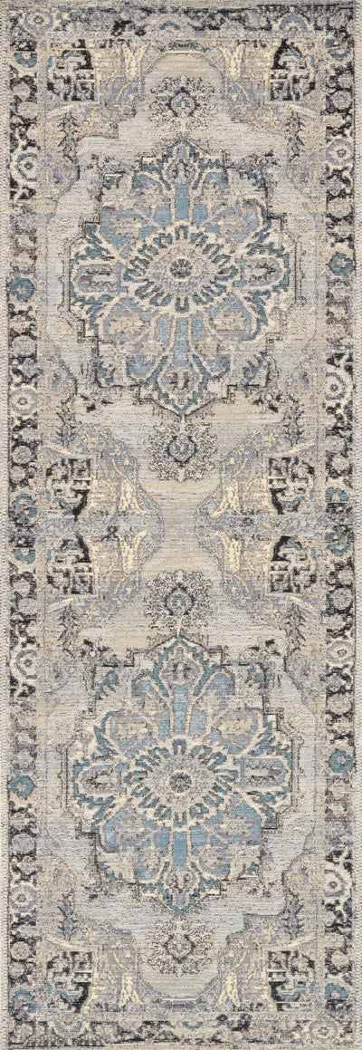 Loloi Mika MIK-01 Grey / Blue Area Rug