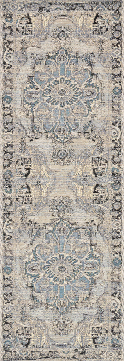 Loloi Mika MIK-01 Grey / Blue Area Rug