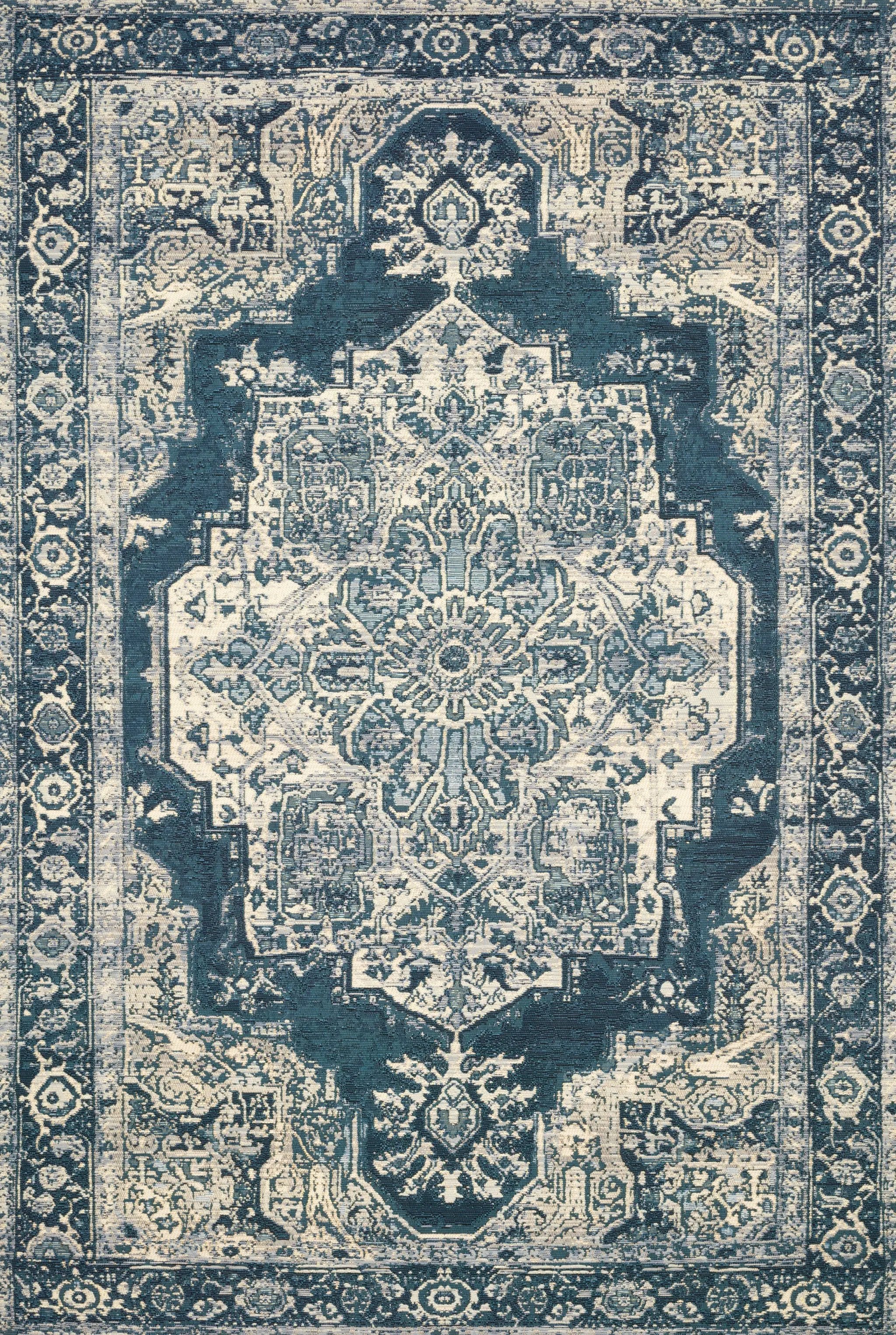 Mika MIK-01 Dk Blue / Dk Blue Area Rug by Loloi