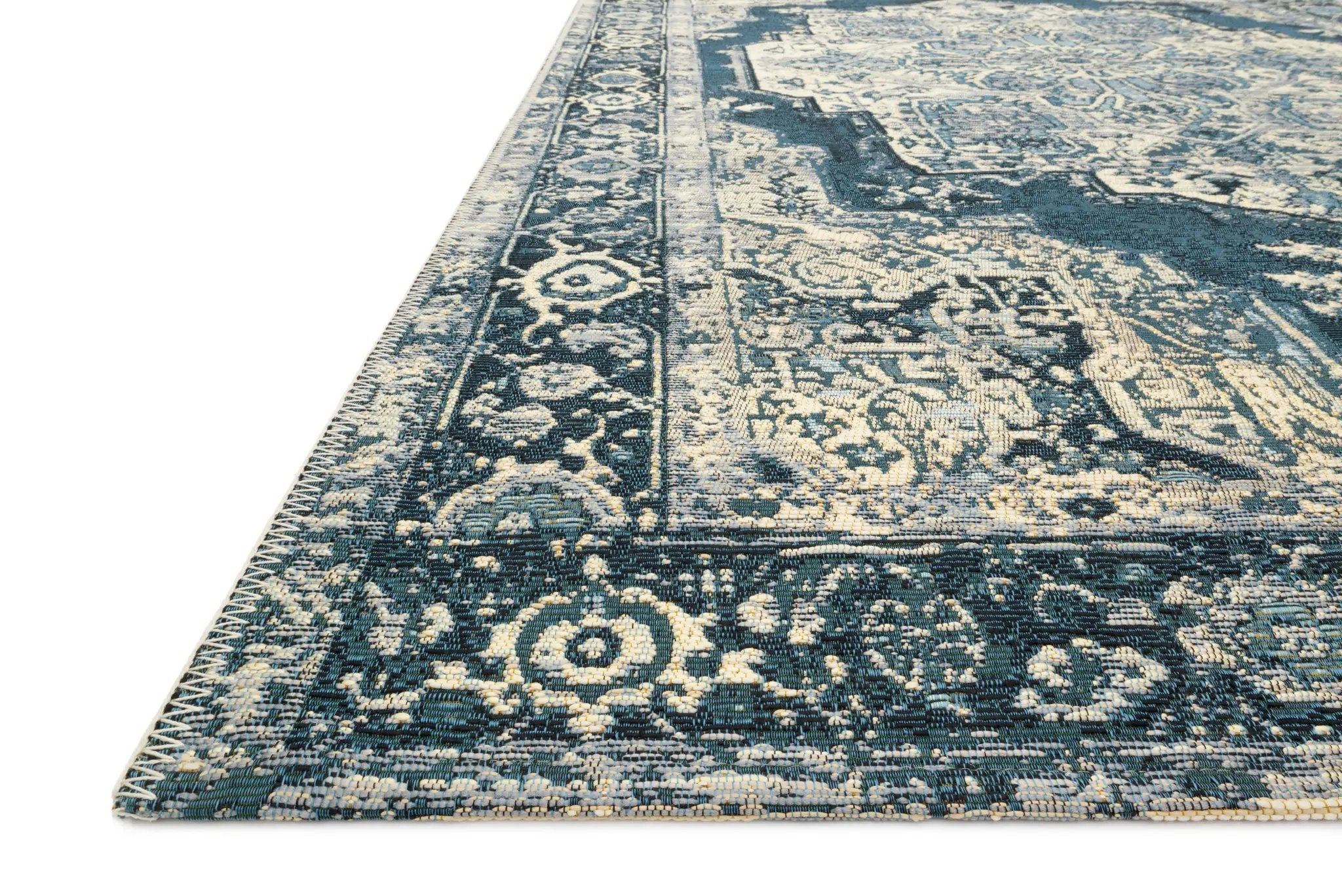Mika MIK-01 Dk Blue / Dk Blue Area Rug by Loloi