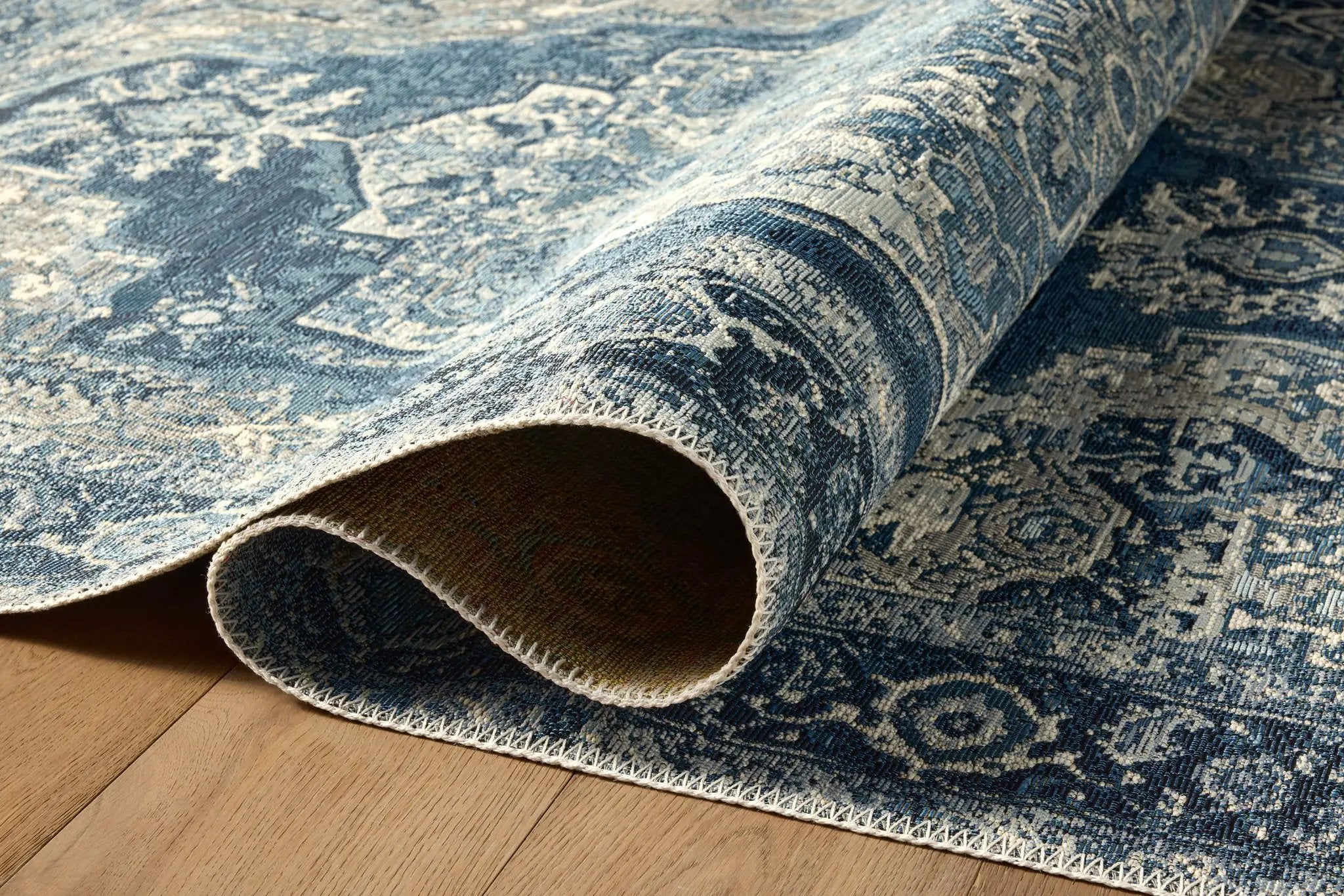 Mika MIK-01 Dk Blue / Dk Blue Area Rug by Loloi