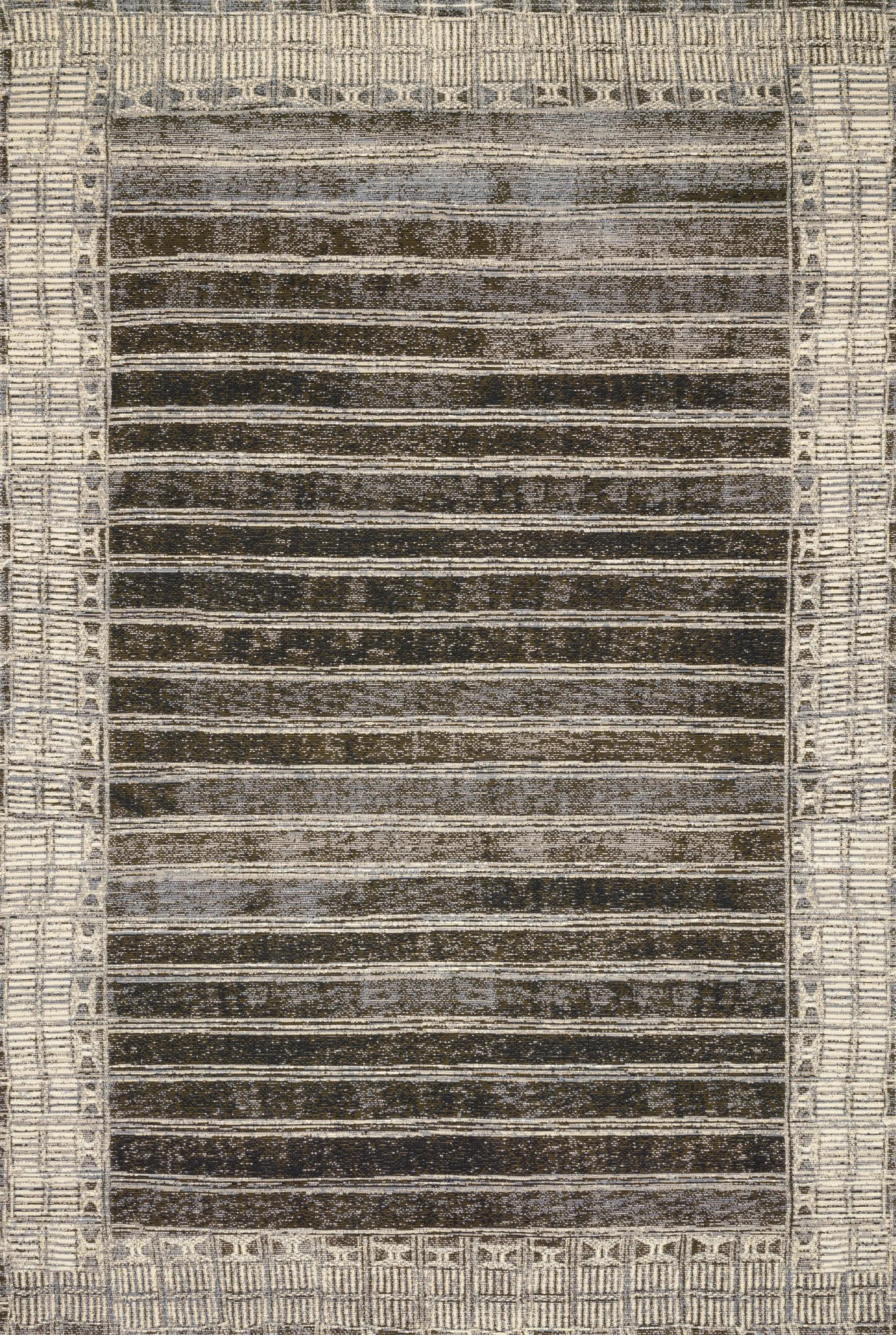 Mika MIK-07 Charcoal / Ivory Area Rug by Loloi