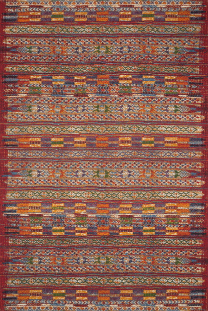 Loloi Mika MIK-09 Red / Multi Area Rug