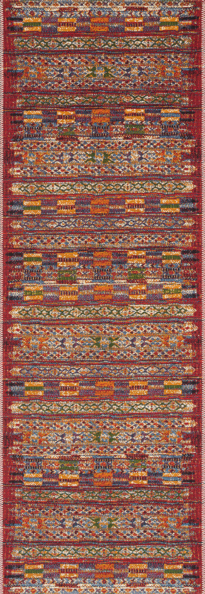 Loloi Mika MIK-09 Red / Multi Area Rug