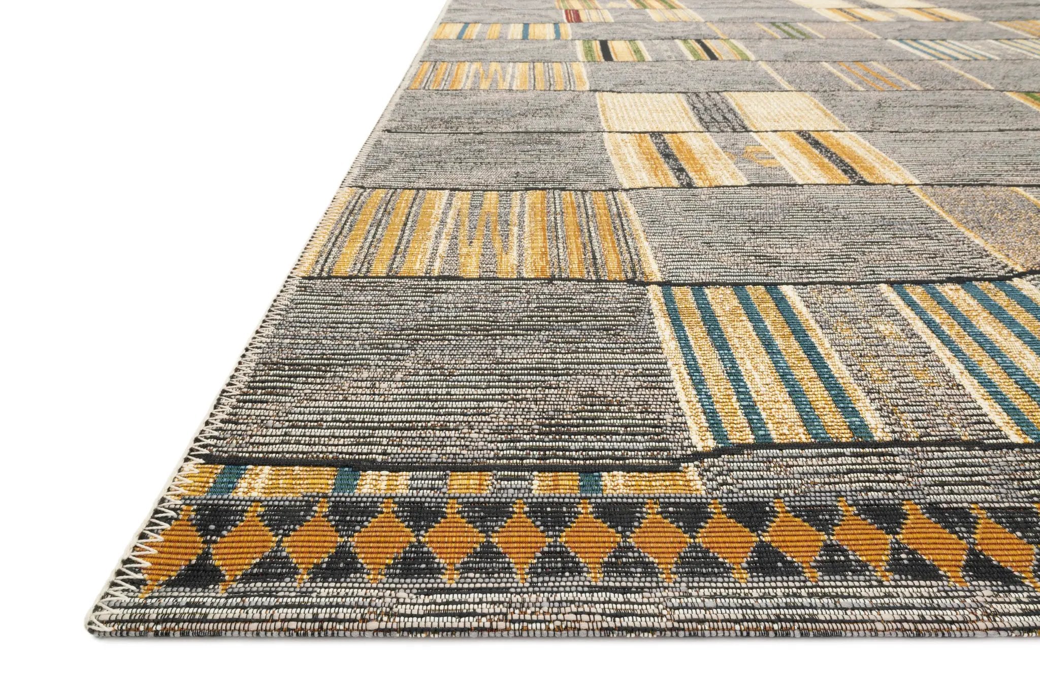 Mika MIK-10 Granite / Multi Area Rug by Loloi