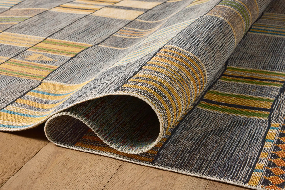 Mika MIK-10 Granite / Multi Area Rug by Loloi