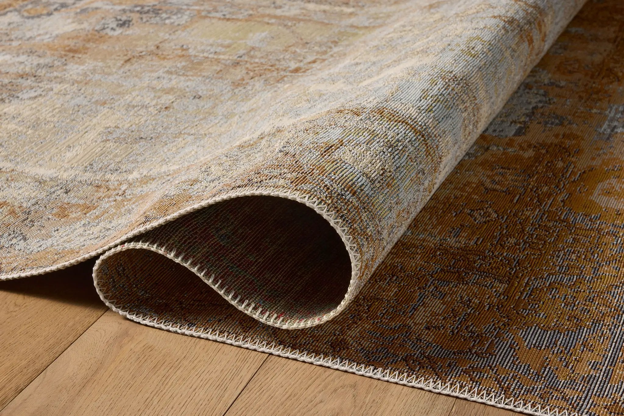 Mika MIK-11 Ant. Ivory / Copper Area Rug by Loloi