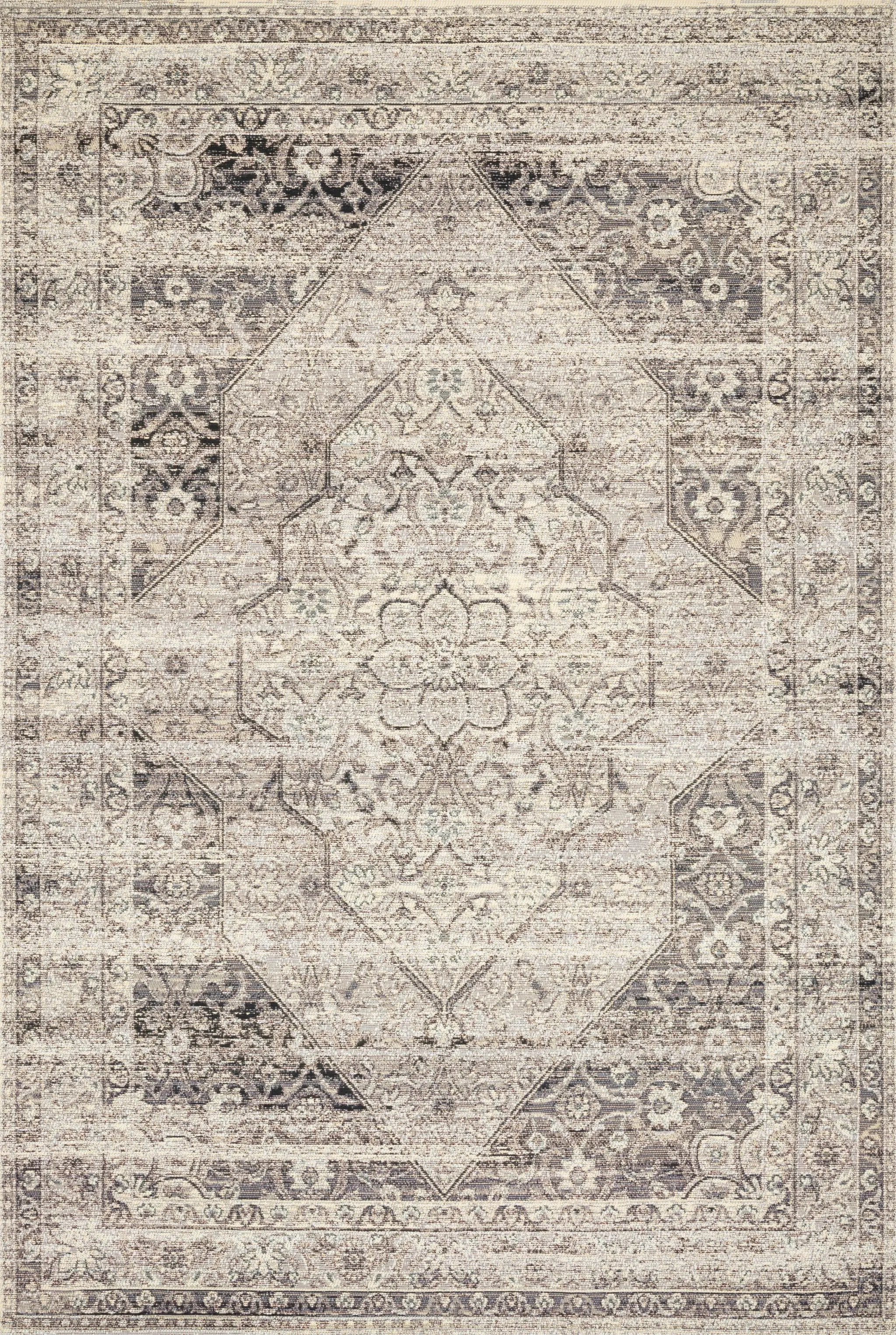 Mika MIK-12 Stone / Ivory Area Rug by Loloi