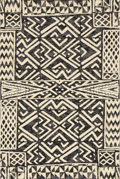 Loloi Mika MIK-13 Ivory / Black Area Rug