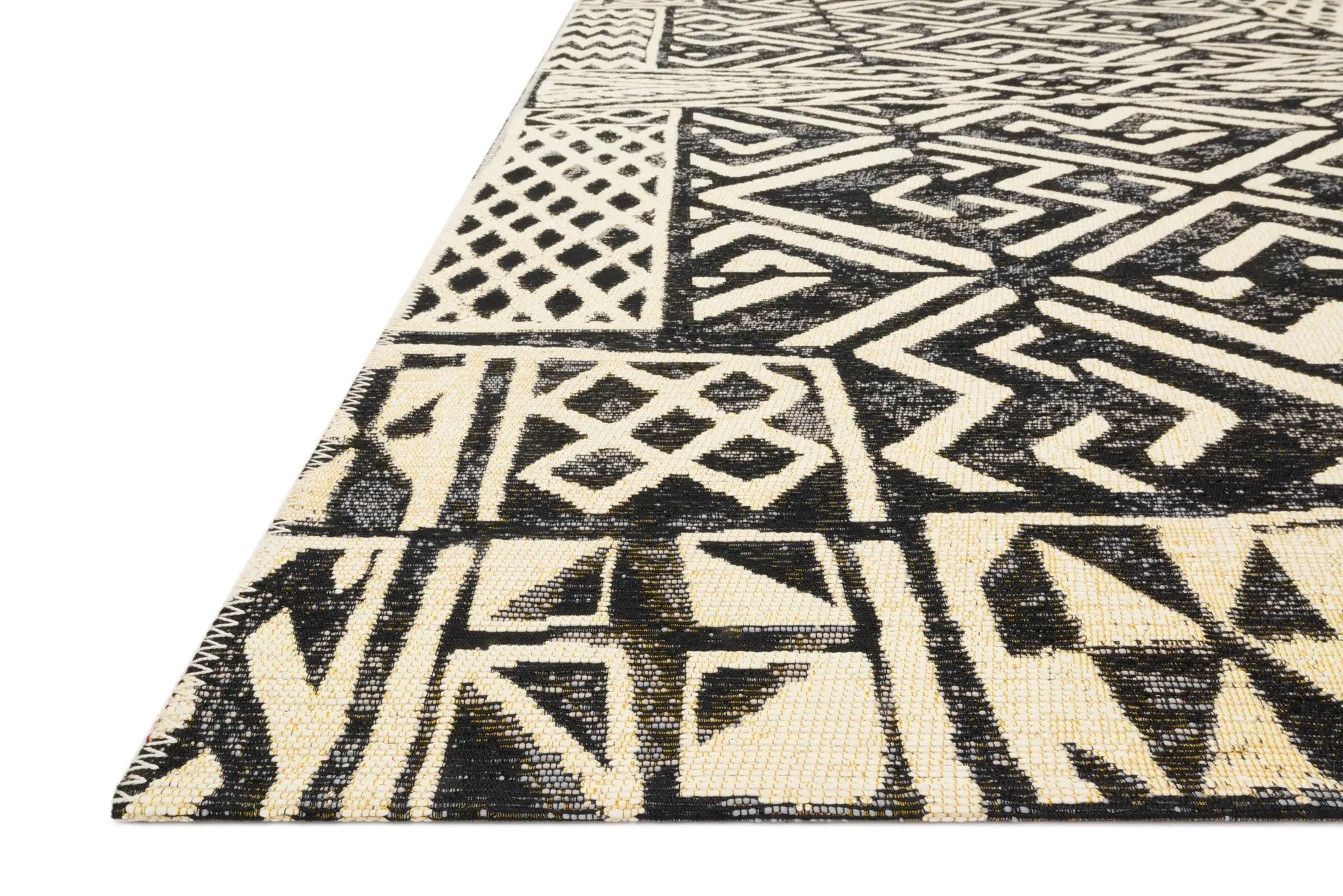 Mika MIK-13 Ivory / Black Area Rug by Loloi