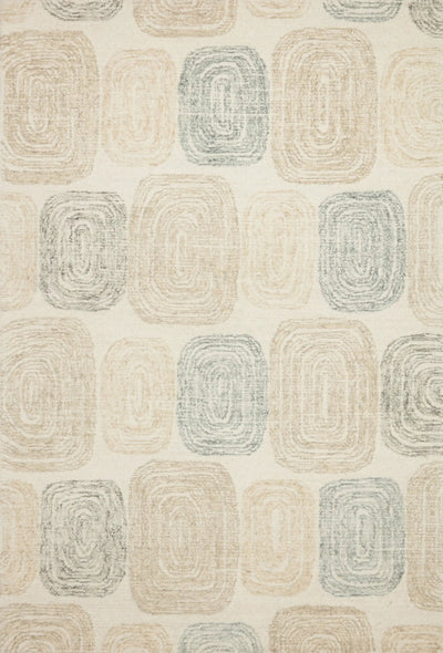 Milo MLO-01 Teal / Neutral Area Rug by Loloi