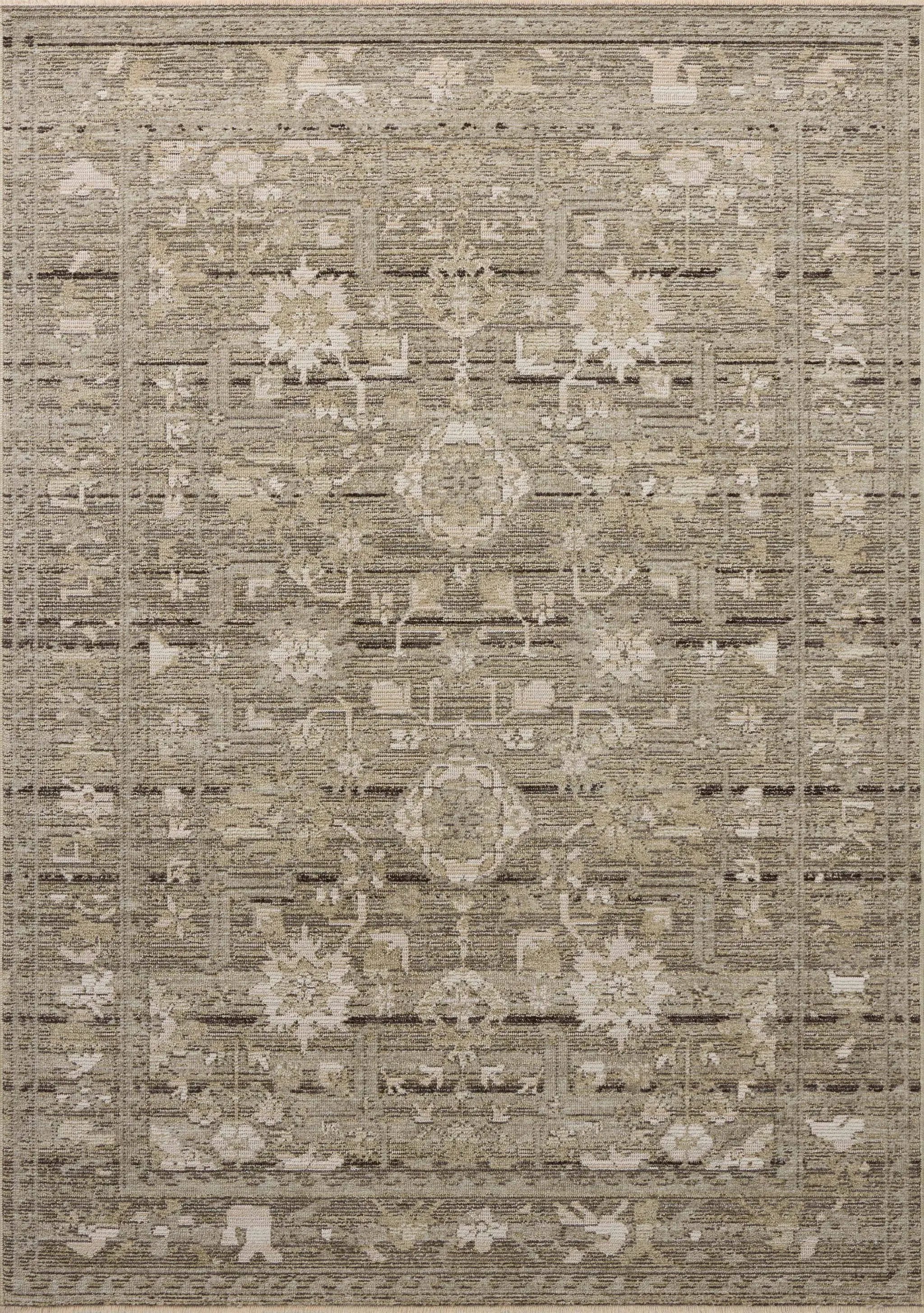Milena MLE-01 Sage / Ivory Area Rug by Loloi