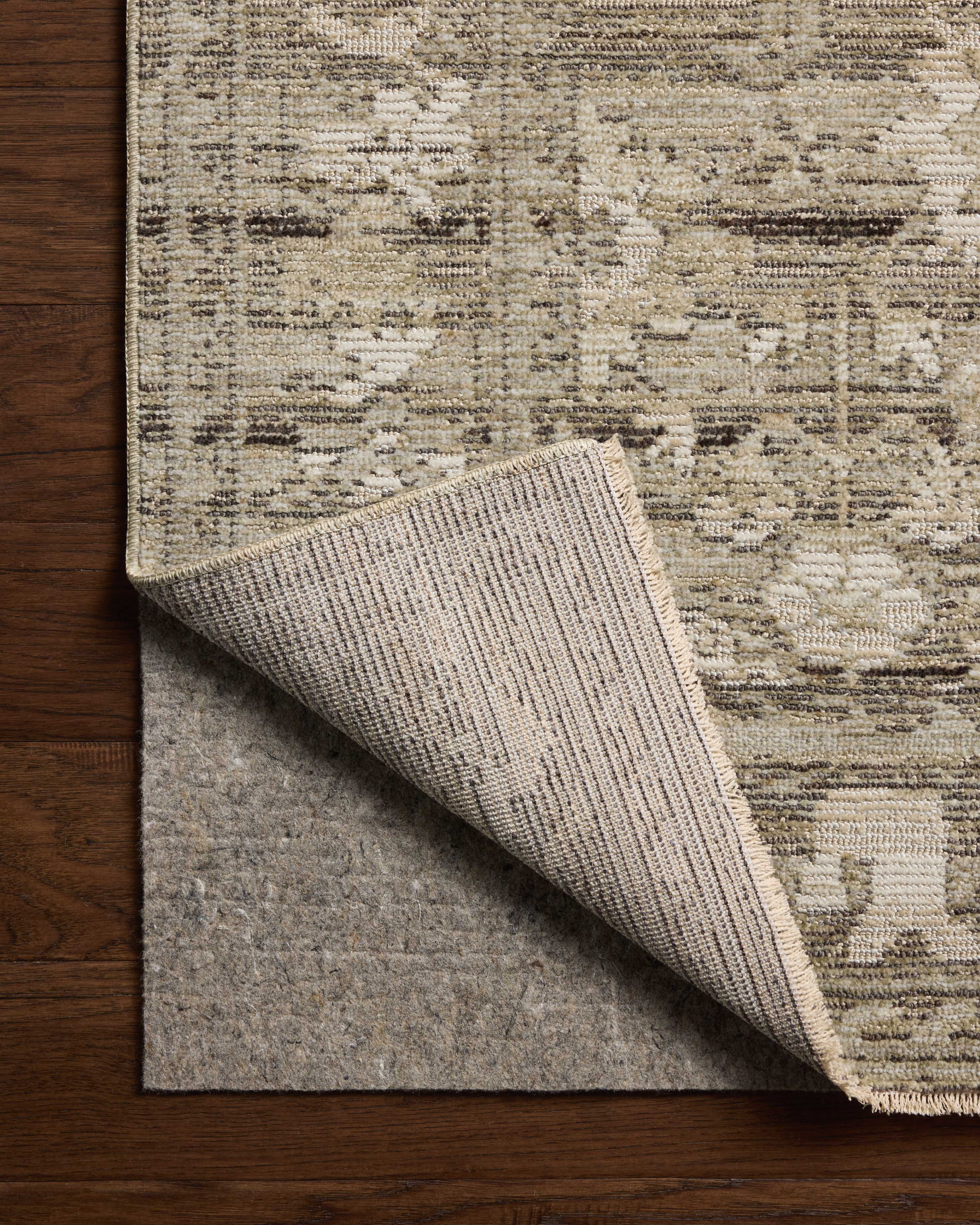 Loloi Milena MLE?01 Sage and ivory vintage?style area rug with neutral pattern, power?loomed polyester construction