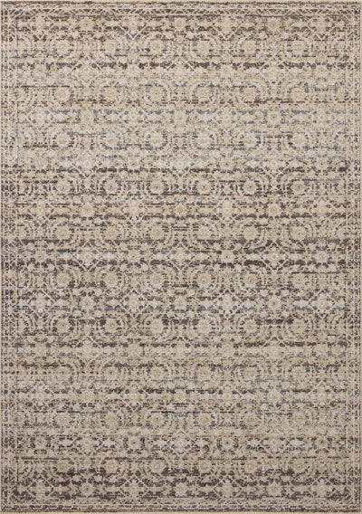 Loloi Milena MLE-03 linen and midnight vintage-inspired area rug with distressed pattern and soft contrast