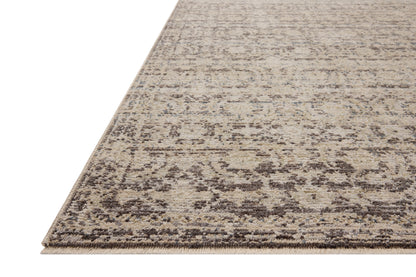 Loloi Milena MLE?03 linen and midnight vintage?inspired area rug with distressed pattern and soft contrast