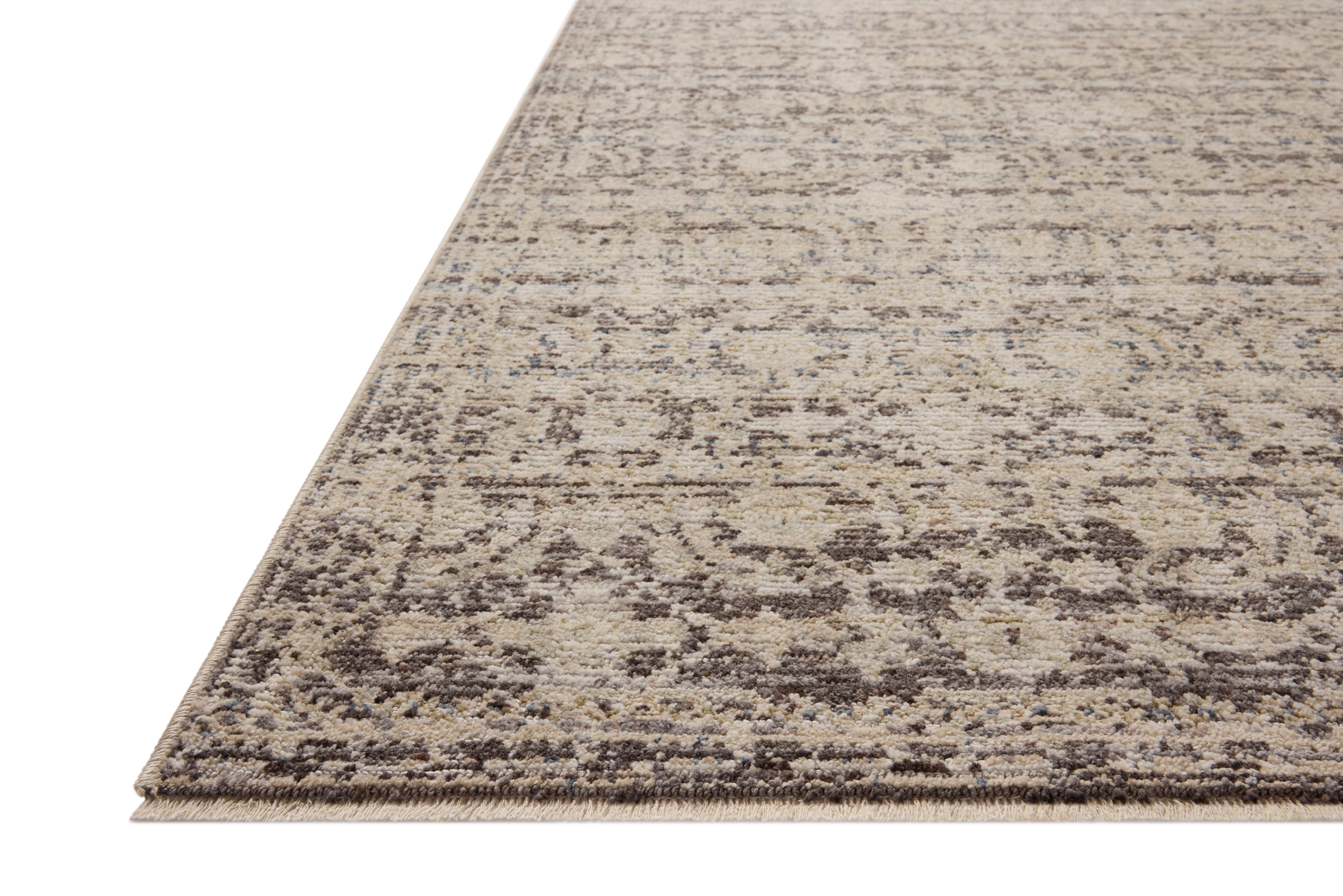 Loloi Milena MLE?03 linen and midnight vintage?inspired area rug with distressed pattern and soft contrast