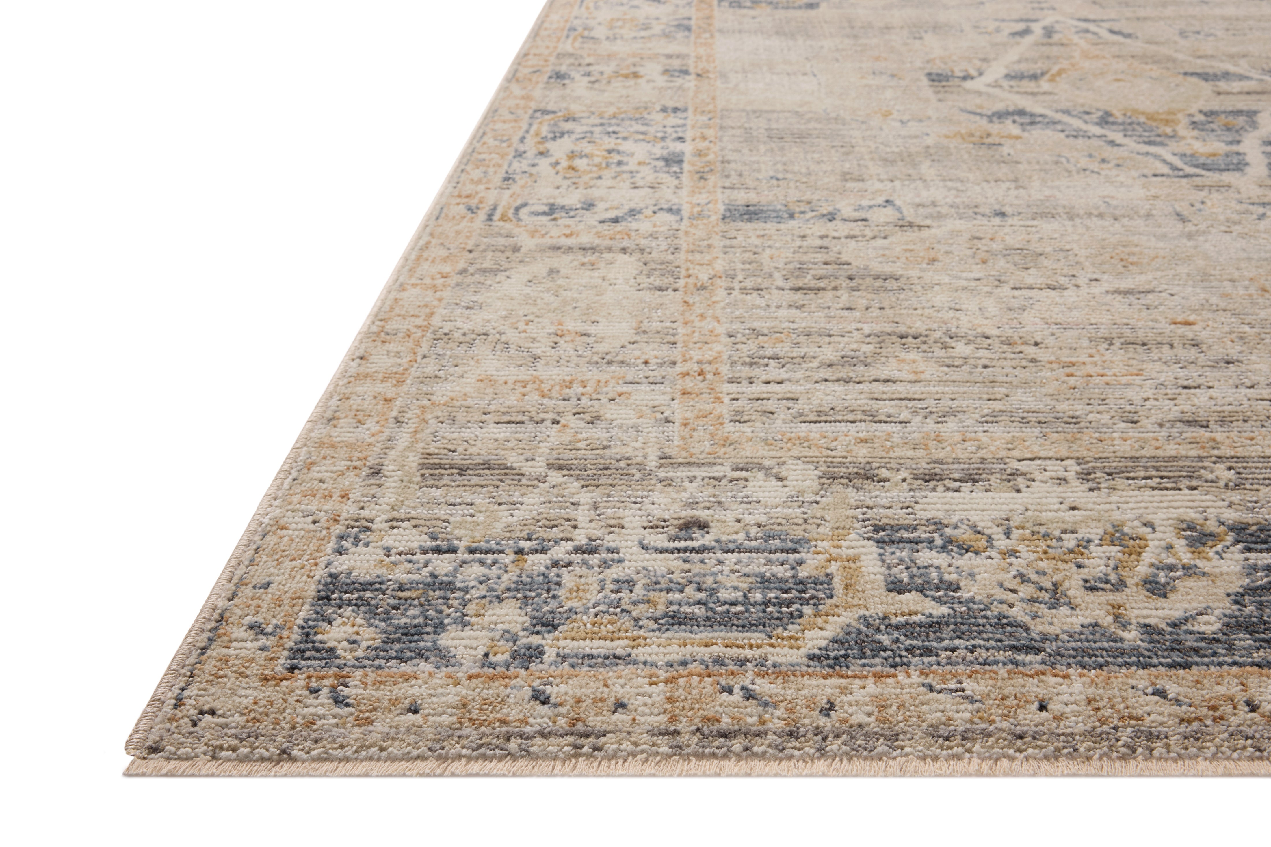 Loloi Milena MLE?04 natural and ivory vintage area rug featuring neutral tones and traditional pattern