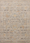 Loloi Milena MLE-05 charcoal and apricot vintage-style area rug with warm accents and classic design