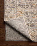 Loloi Milena MLE?05 charcoal and apricot vintage?style area rug with warm accents and classic design