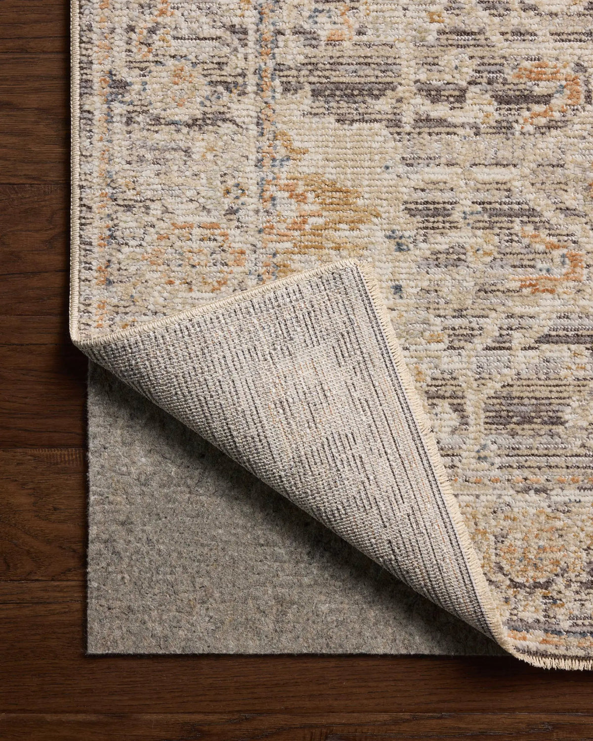 Milena MLE-05 Charcoal / Apricot Area Rug by Loloi