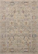 Loloi Milena MLE-06 sage multi-color vintage area rug with layered pattern and muted accent tones