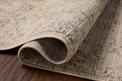 Loloi Milena MLE?07 ivory and granite vintage area rug with subtle contrast and traditional motif