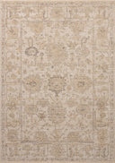 Loloi Milena MLE-08 ivory and sand vintage-inspired area rug with soft neutral tones and textured pattern