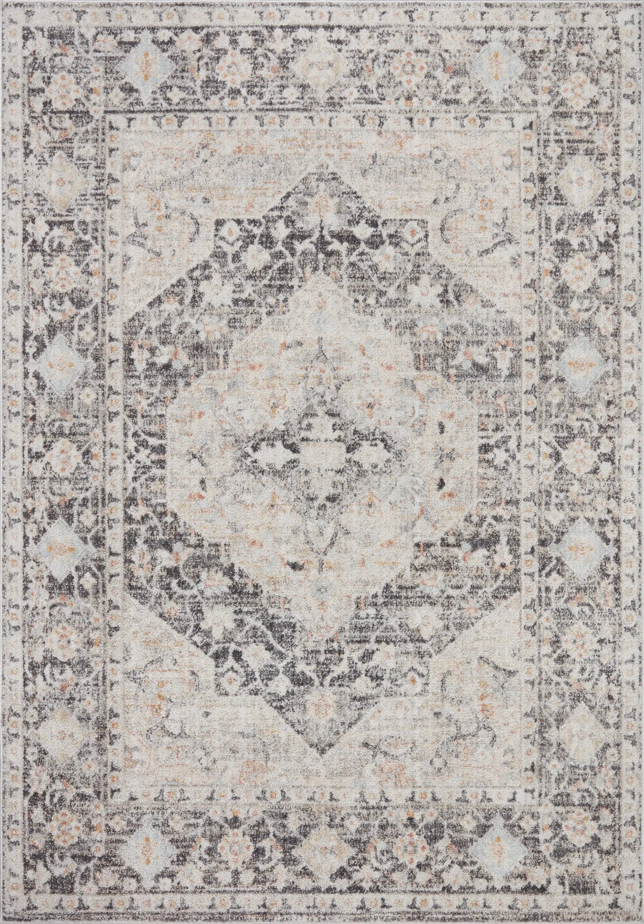 Monroe MON-01 Charcoal / Multi Area Rug by Loloi