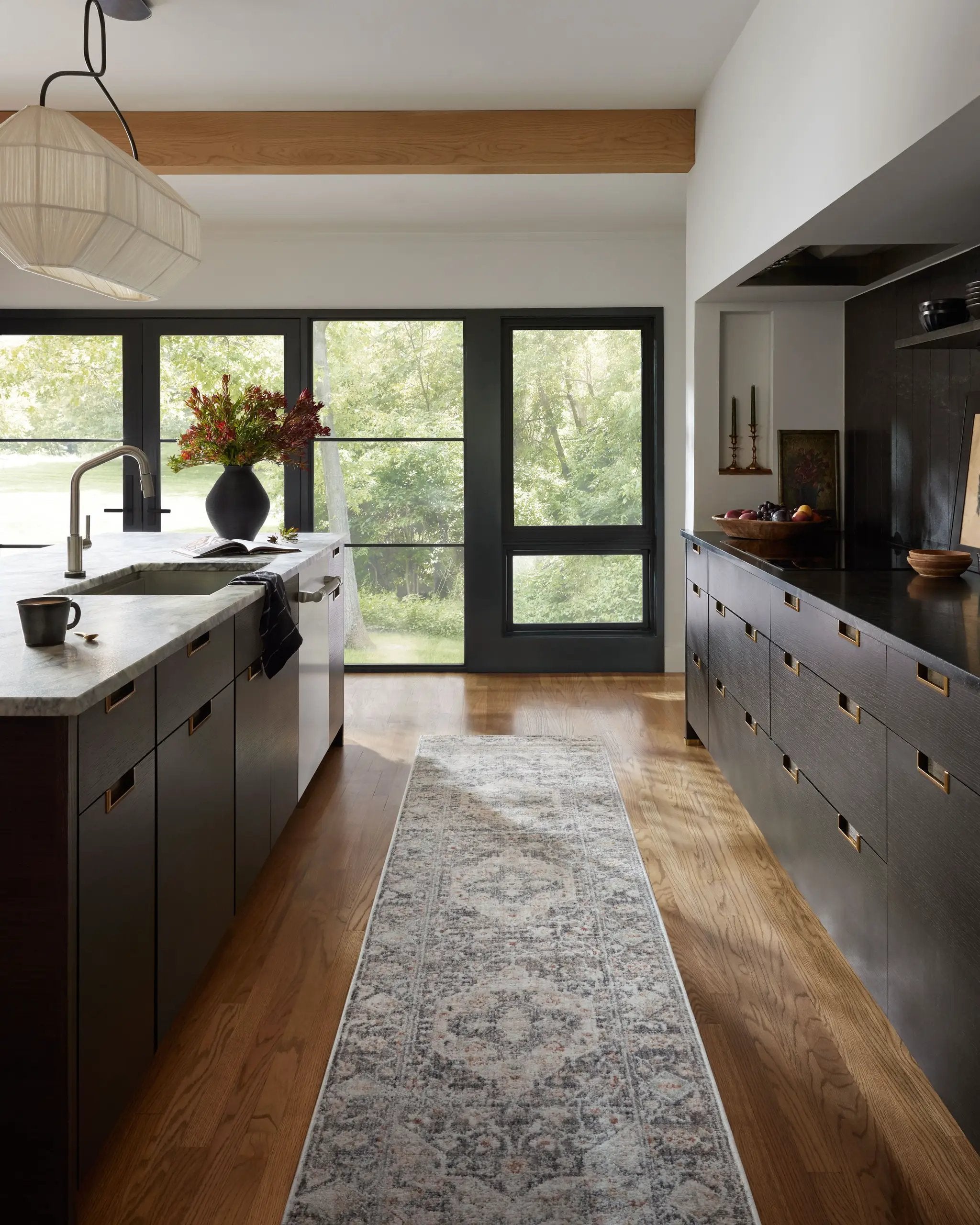 Monroe MON-01 Charcoal / Multi Area Rug by Loloi