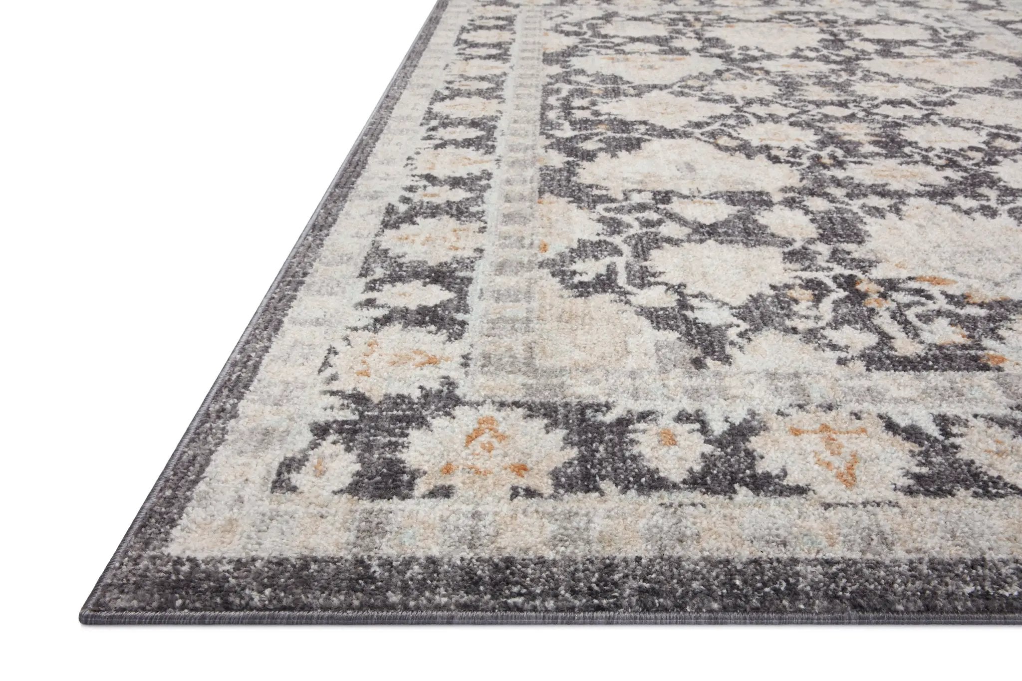 Monroe MON-05 Charcoal / Natural Area Rug by Loloi