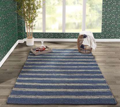 Novogratz Montauk MTK-1 Navy Hand Woven Area Rug by Momeni