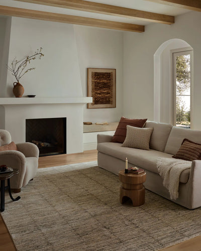 Nellie NEL-01 Beige / Fog Area Rug by Loloi