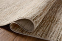 The Nellie NEL-01 Beige / Fog Area Rug showcases warm beige and misty tones in a power-loomed polyester and polypropylene area rug with graphic style