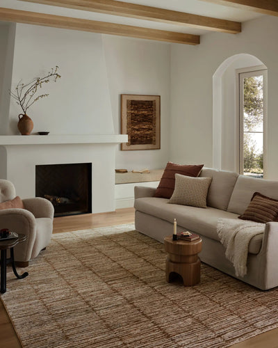 Nellie NEL-01 Terracotta / Ivory Area Rug by Loloi