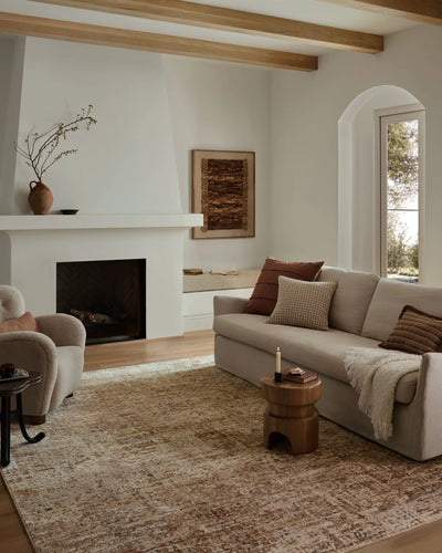 Nellie NEL-02 Natural / Sunset Area Rug by Loloi