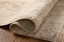 Crafted as a power-loomed polyester and polypropylene area rug, the Nellie NEL-03 Stone / Taupe Area Rug brings grounding stone and versatile taupe warmth and graphic character to your space