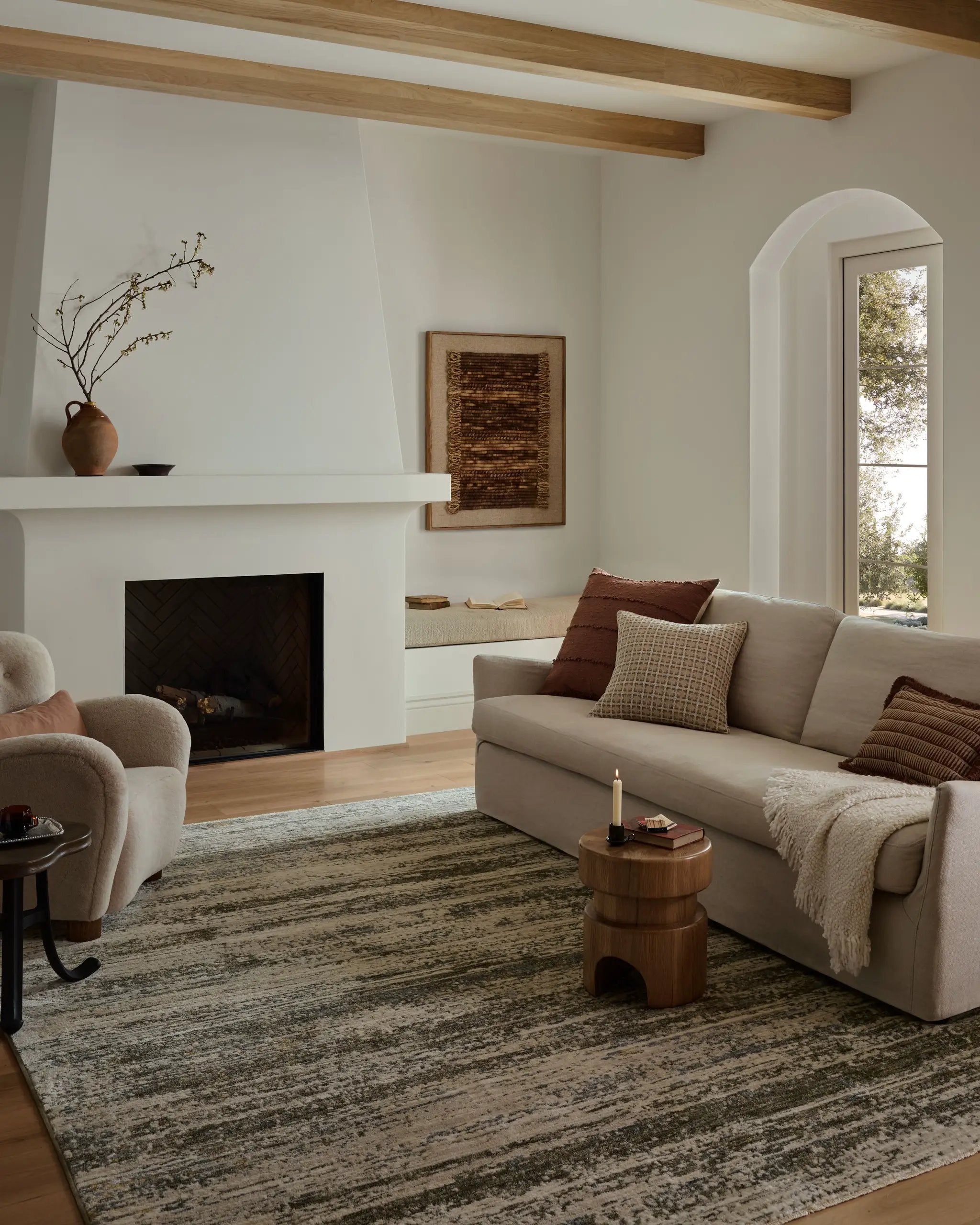 Nellie NEL-04 Lagoon / Dove Area Rug by Loloi