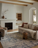 The Nellie NEL-05 Dove / Blue Area Rug delivers gentle dove and calming blue beauty and graphic elegance in a power-loomed polyester and polypropylene area rug