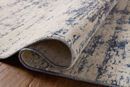 The Nellie NEL-05 Dove / Blue Area Rug delivers gentle dove and calming blue beauty and graphic elegance in a power-loomed polyester and polypropylene area rug