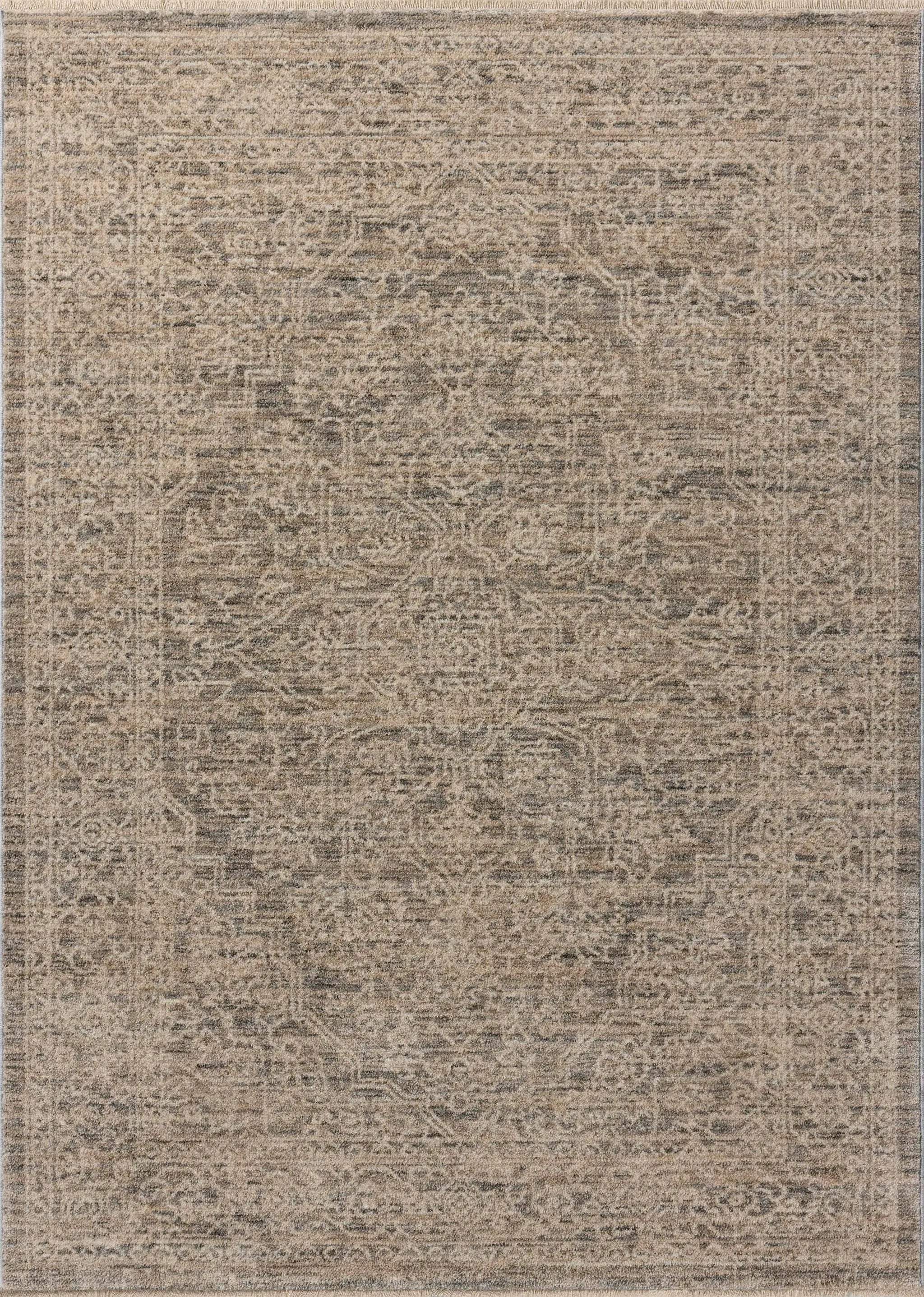 Newman NEW-01 Slate / Natural Area Rug by Loloi